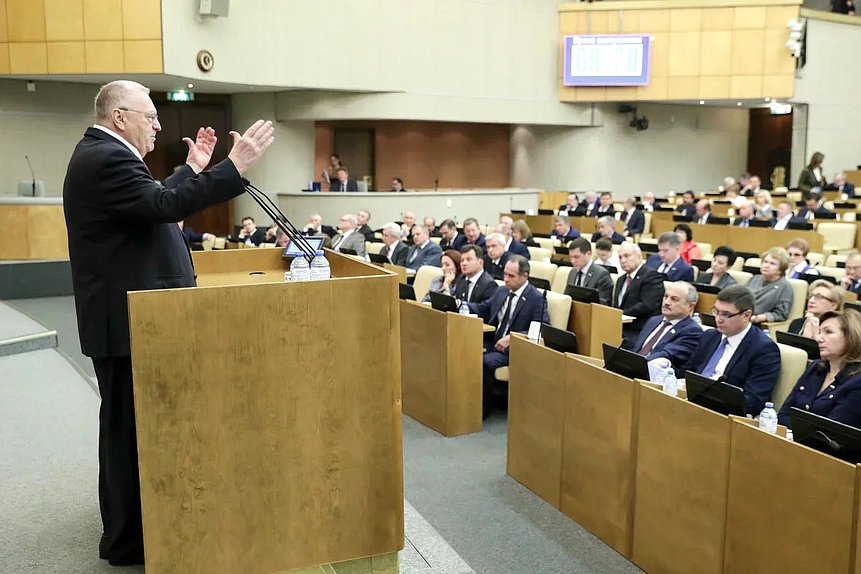 Руководитель фракции ЛДПР Владимир Жириновский