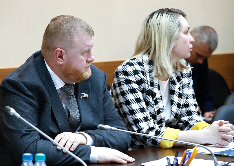 Заместители Председателя Комитета по региональной политике и местному самоуправлению Роман Любарский и Оксана Фадина