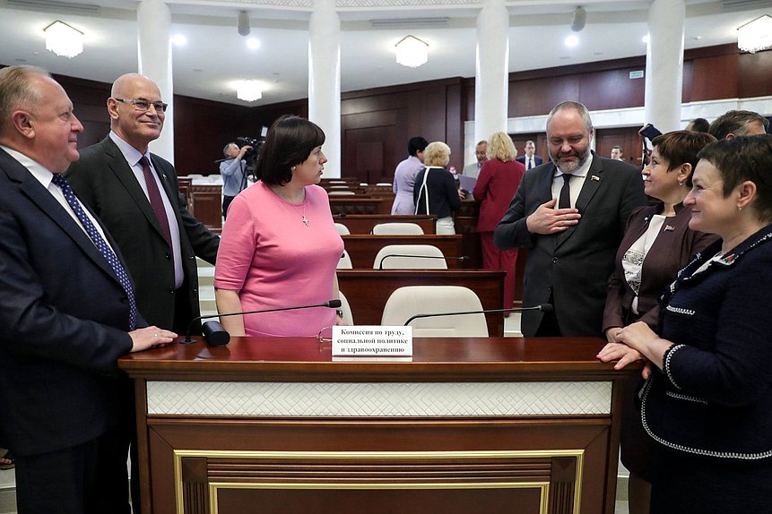 Открытие заседания шестьдесят второй сессии Парламентского Собрания Союза Беларуси и России