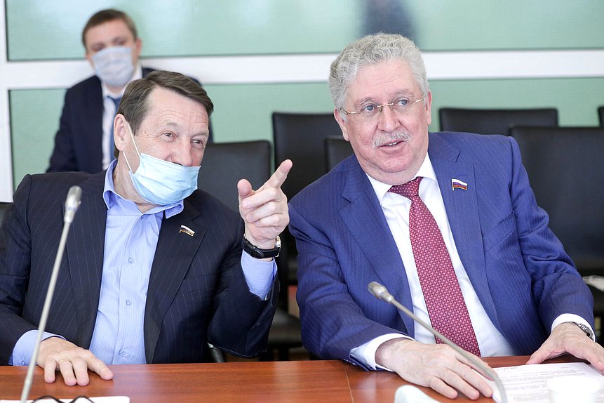 Члены Комитета по энергетике Иван Медведев и Геннадий Скляр