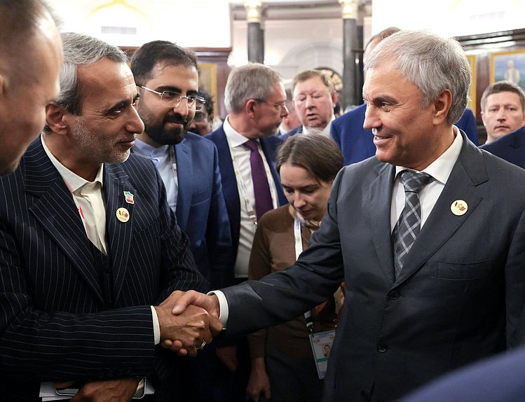 Chairman of the State Duma Vyacheslav Volodin. The 12th International BRICS Parliamentary Forum