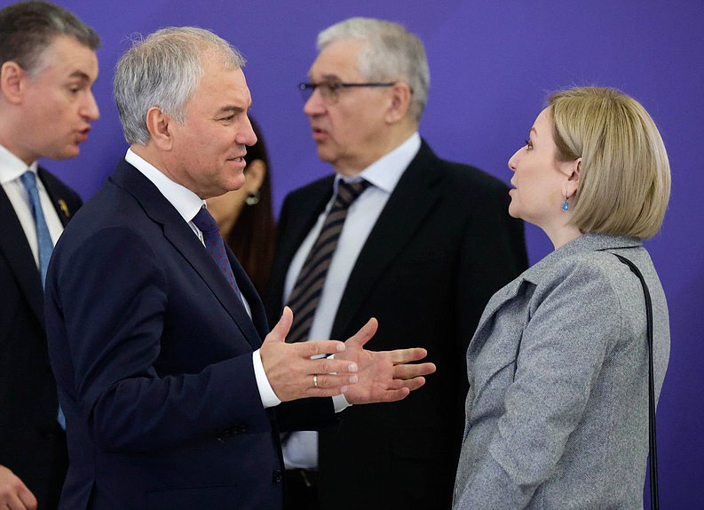 Председатель Государственной Думы Вячеслав Володин и Министр культуры РФ Ольга Любимова