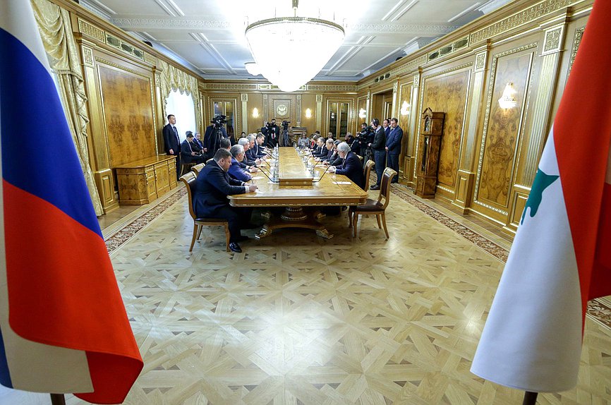 Встреча Председателя Государственной Думы Вячеслава Володина с Президентом Ливанской Республики Мишелем Наимом Ауном