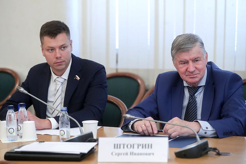 Член Комитета по контролю Никита Румянцев и аудитор Счетной палаты РФ Сергей Штогрин