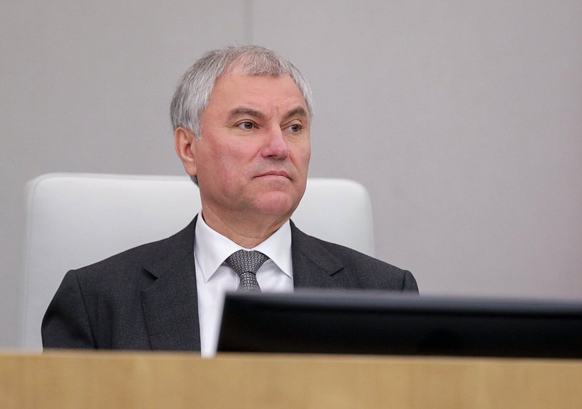 Председатель Государственной Думы Вячеслав Володин