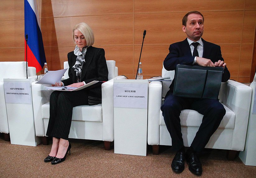 Заместитель Председателя Правительства РФ Виктория Абрамченко и Министр природных ресурсов и экологии РФ Александр Козлов