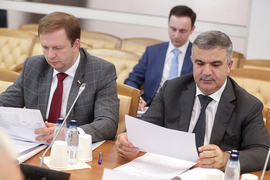 Член Комитета по малому и среднему предпринимательству Алексей Говырин и заместитель Председателя Комитета Тимур Каноков