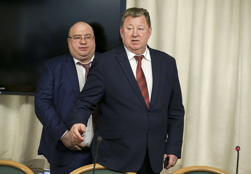 Председатель Комитета по аграрным вопросам Владимир Кашин и член Комитета Александр Поляков