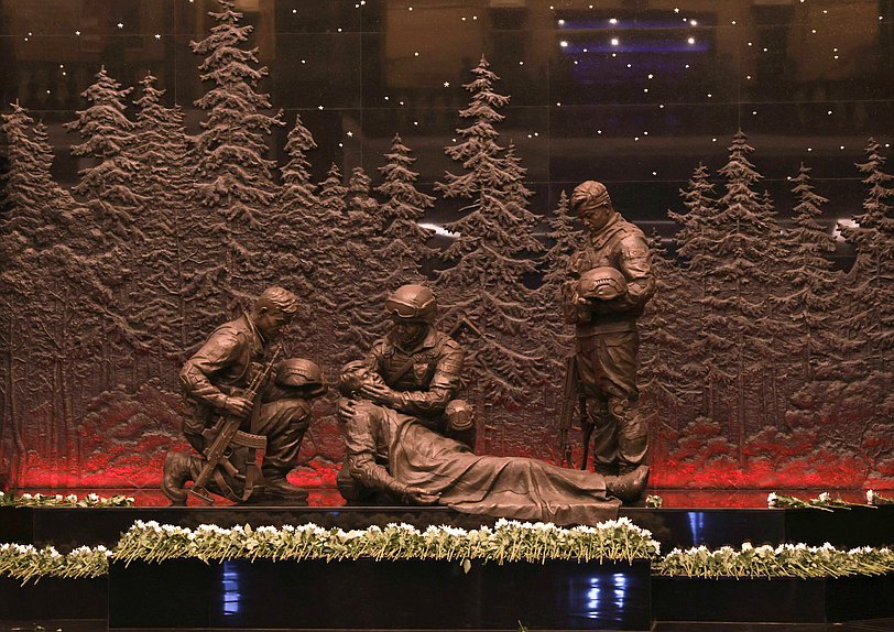 Церемония открытия Мемориального комплекса и Музея боевых подвигов героев зарубежной военной операции