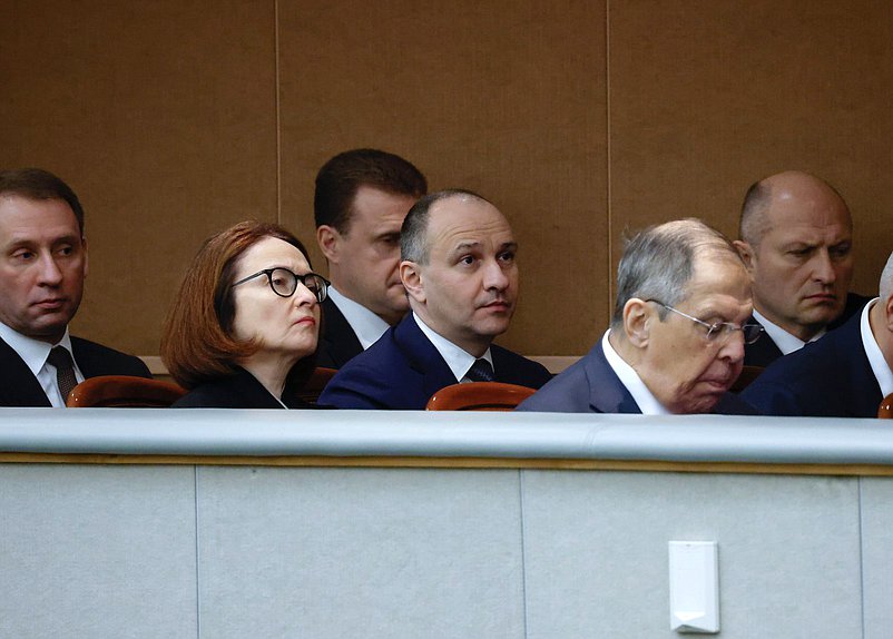 Председатель Банка России Эльвира Набиуллина и Председатель Счетной палаты РФ Борис Ковальчук