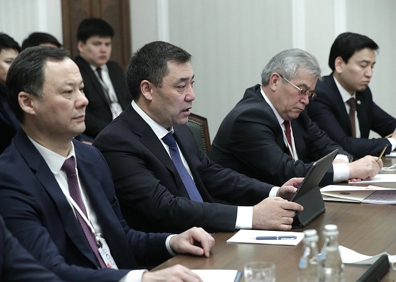 Meeting of Chairman of the State Duma Viacheslav Volodin and President of the Kyrgyz Republic Sadyr Japarov