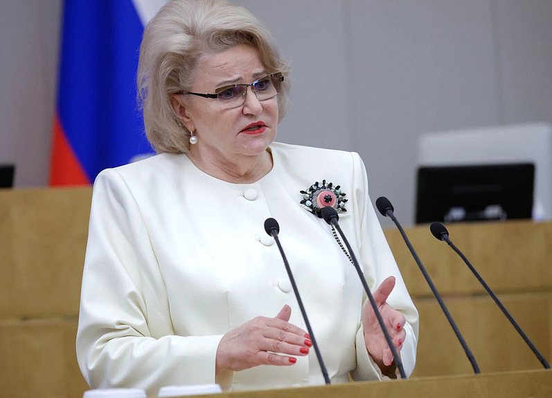 Председатель Комитета по защите семьи, вопросам отцовства, материнства и детства Нина Останина
