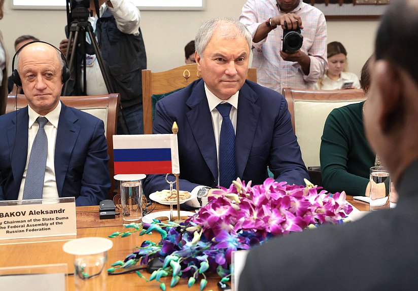 Chairman of the State Duma Vyacheslav Volodin and Deputy Chairman of the State Duma Alexander Babakov