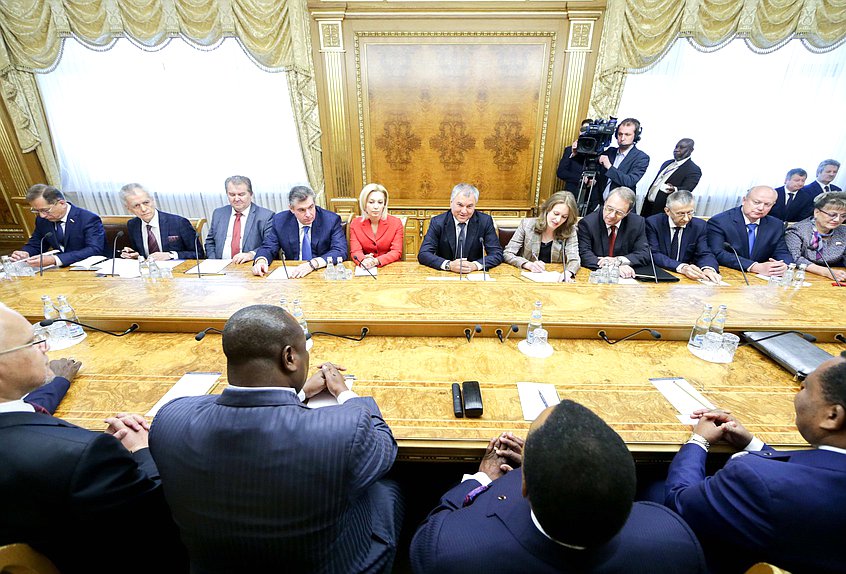 Встреча Председателя Государственной Думы Вячеслава Володина с Президентом Республики Конго Дени Сассу-Нгессо