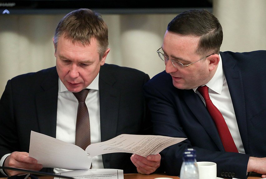 Первые заместители Председателя Комитета по развитию Дальнего Востока и Арктики Сергей Каргинов и Вячеслав Логинов