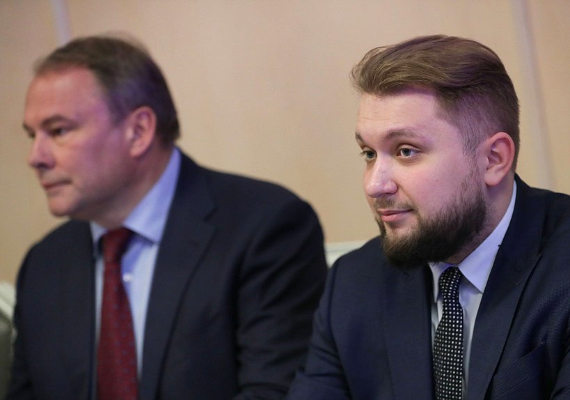 Deputy Chairmen of the State Duma Petr Tolstoy and Boris Chernyshov