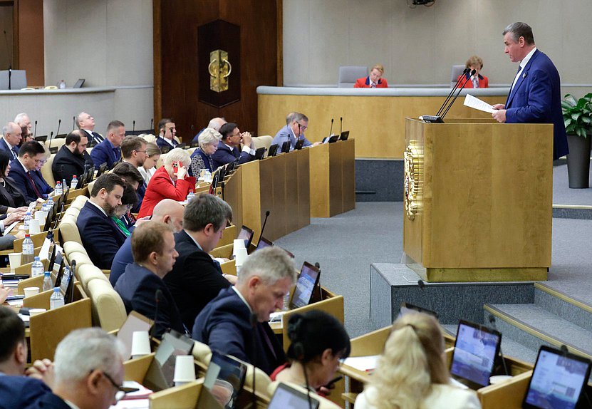 Руководитель фракции ЛДПР Леонид Слуцкий