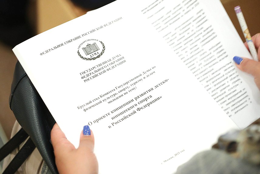 Круглый стол на тему «О проекте концепции развития детско-юношеского спорта в Российской Федерации»