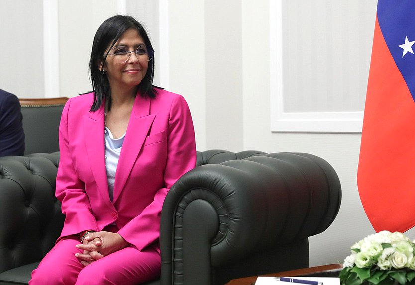 Executive Vice President of the Bolivarian Republic of Venezuela Delcy Eloína Rodríguez Gómez