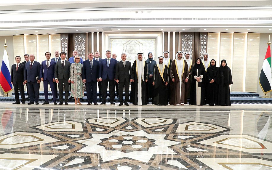 زيارة رسمية لرئيس مجلس الدوما فياتشيسلاف فولودين إلى الإمارات العربية المتحدة