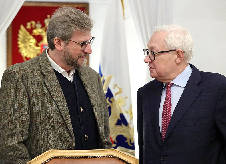 Political expert Fyodor Lukyanov and Deputy Minister of Foreign Affairs of the Russian Federation Sergey Ryabkov