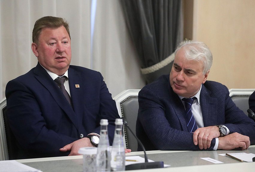 Chairman of the Committee on Agrarian Issues Vladimir Kashin and Chairman of the Committee on Energy Pavel Zavalny
