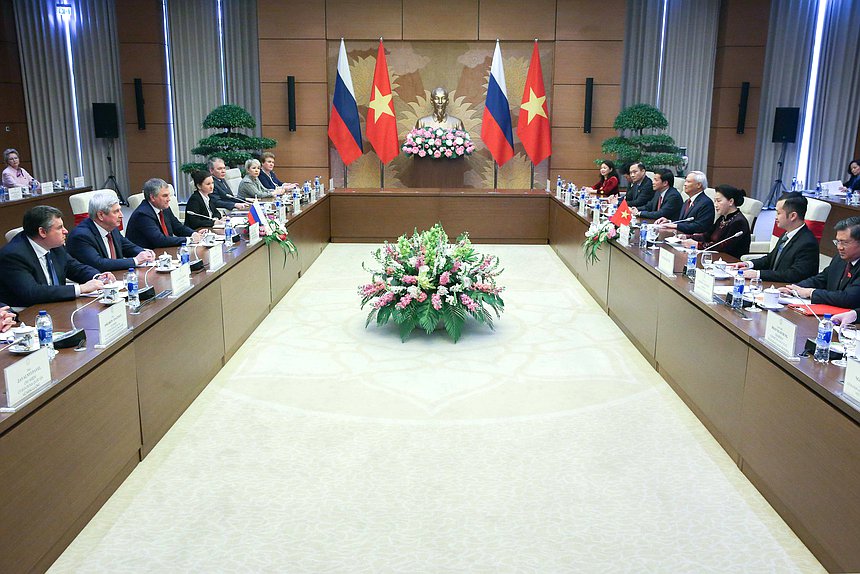 Meeting of Chairman of the State Duma Viacheslav Volodin and Chairwoman of the National Assembly of the Socialist Republic of Vietnam Nguyễn Thị Kim Ngân