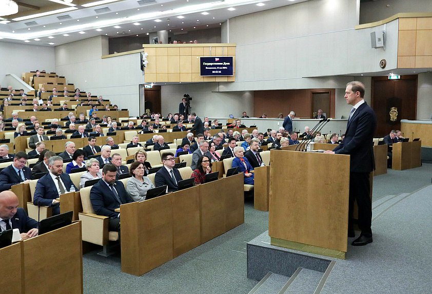 Кандидат на должность Первого заместителя Председателя Правительства РФ Денис Мантуров
