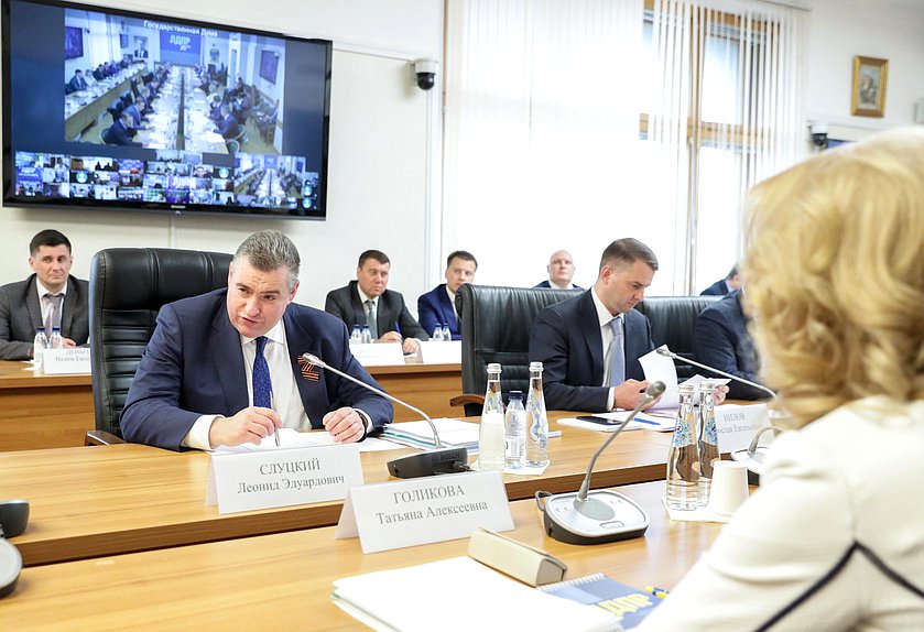 Руководитель фракции ЛДПР, Председатель Комитета по международным делам Леонид Слуцкий