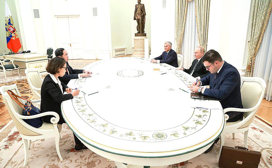 Встреча Президента РФ с Председателем Национального собрания Вьетнама Чан Тхань Маном. Фото: kremlin.ru