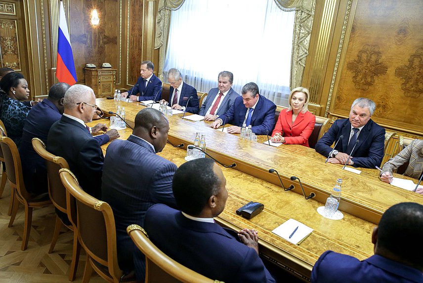 Встреча Председателя Государственной Думы Вячеслава Володина с Президентом Республики Конго Дени Сассу-Нгессо