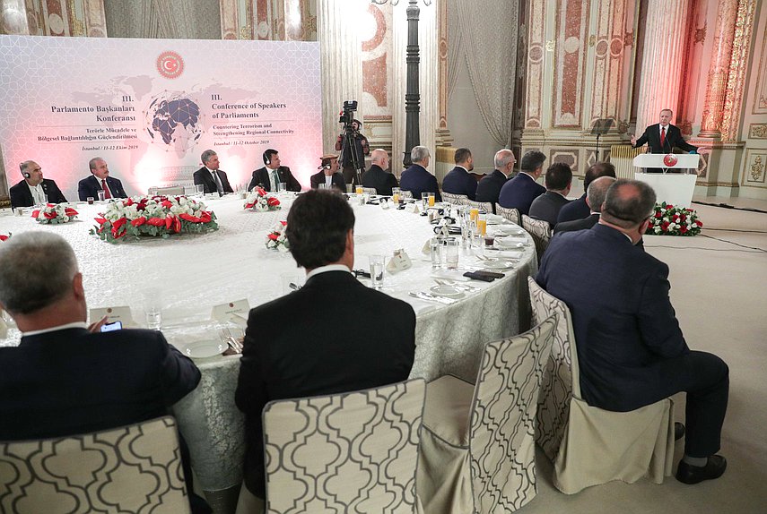 Meeting of Chairman of the State Duma Viacheslav Volodin with President of Turkey Recep Tayyip Erdoğan