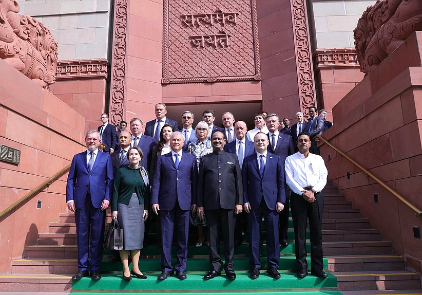 Meeting of Chairman of the State Duma Vyacheslav Volodin and Speaker of the Lok Sabha of the Parliament of the Republic of India Om Birla