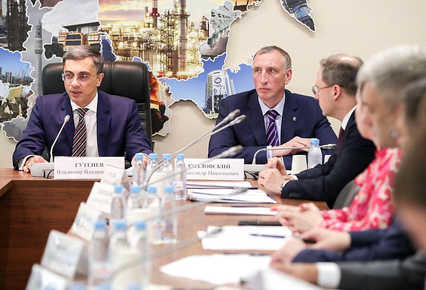 Председатель Комитета по промышленности и торговле Владимир Гутенев и Первый заместитель Председателя Комитета Александр Козловский