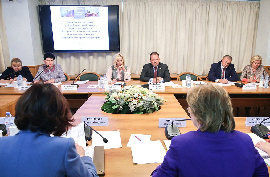 Заседание рабочей экспертной группы по осуществлению парламентского контроля за реализацией национального проекта «Культура»