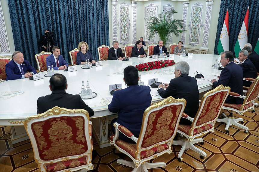 Председатель Государственной Думы Вячеслав Володин встретился с Президентом Республики Таджикистан Эмомали Рахмоном