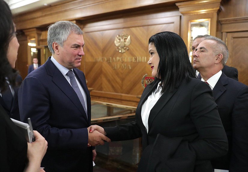 Meeting of Chairman of the State Duma Viacheslav Volodin and President of the National Constituent Assembly of Venezuela Diosdado Cabello Rondón