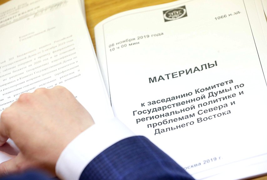 Заседание Комитета по региональной политике и проблемам Севера и Дальнего Востока