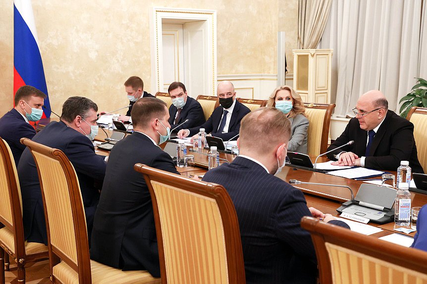 Встреча Председателя Правительства РФ Михаила Мишустина с членами фракции ЛДПР