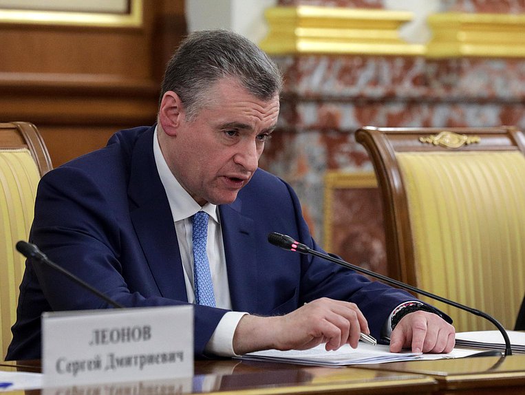 Руководитель фракции ЛДПР Леонид Слуцкий