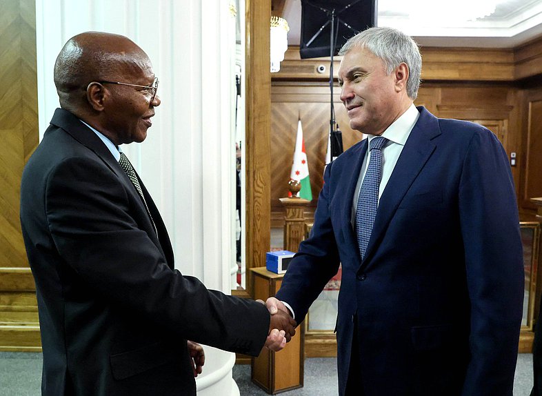 Chairman of the State Duma Vyacheslav Volodin and Speaker of the National Assembly of the Republic of Burundi Gélase Daniel Ndabirabe