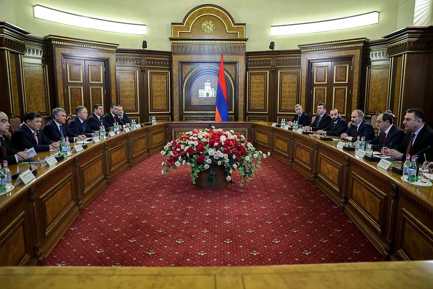 Meeting of the heads of parliamentary delegation with Prime Minister of Armenia Nikol Pashinyan