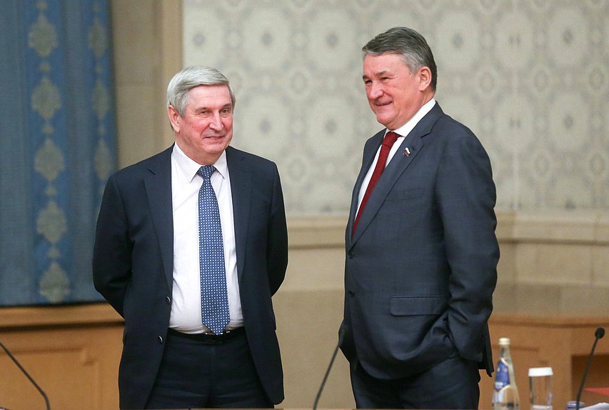 First Deputy Chairman of the State Duma Ivan Melnikov and Deputy Chairman of the Federation Council Yury Vorobiev