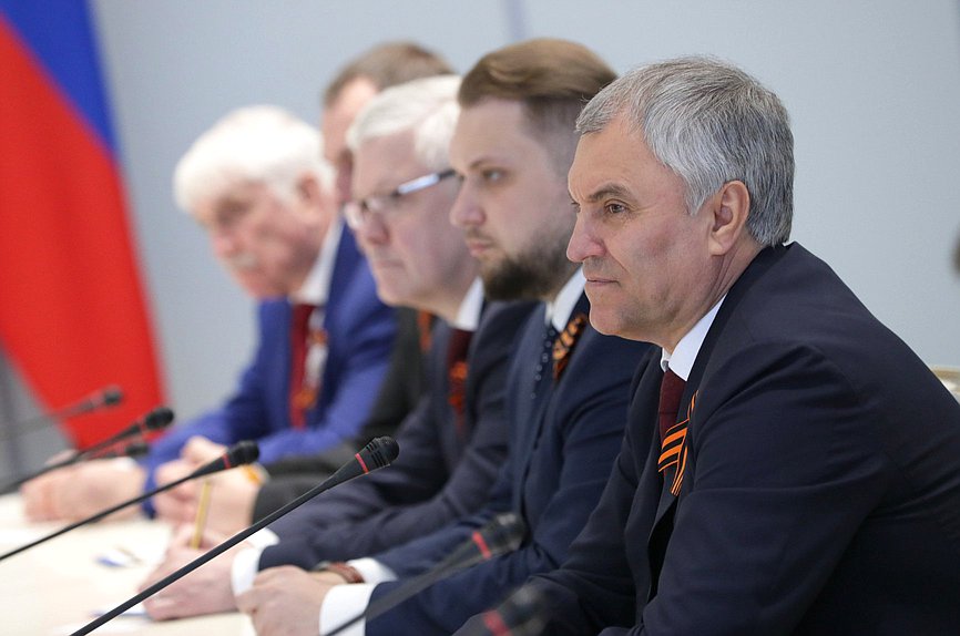 Встреча Председателя Государственной Думы Вячеслава Володина с Президентом Киргизской Республики Садыром Жапаровым