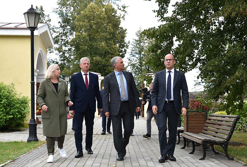 Глава Удмуртской Республики Александр Бречалов и Председатель Государственной Думы Вячеслав Володин