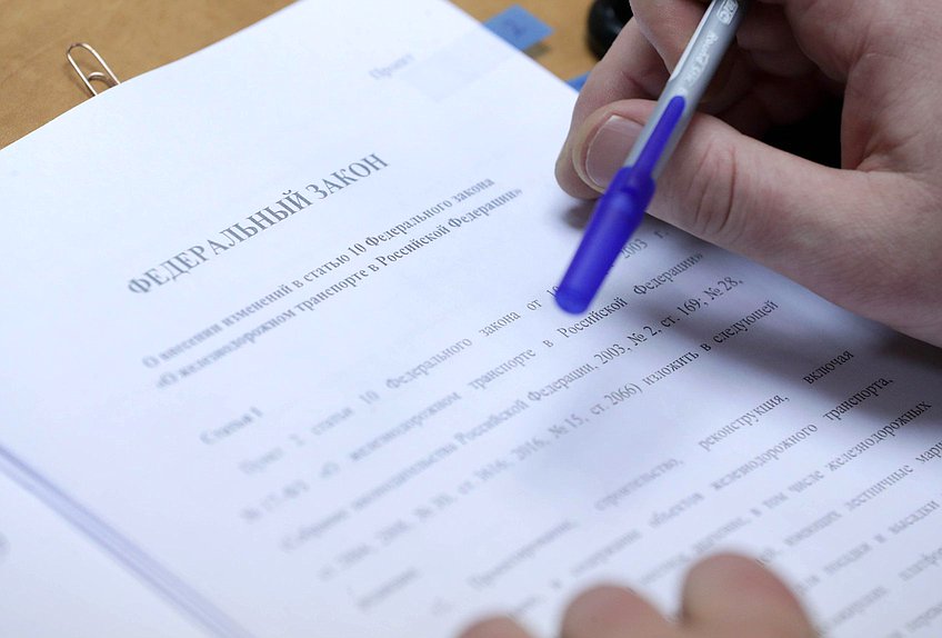 Заседание рабочей группы Комитета по транспорту и развитию транспортной инфраструктуры на тему «Разграничение ответственности за строительство и содержание пешеходных переходов (мостов, тоннелей), которые не имеют выхода на пассажирские платформы»