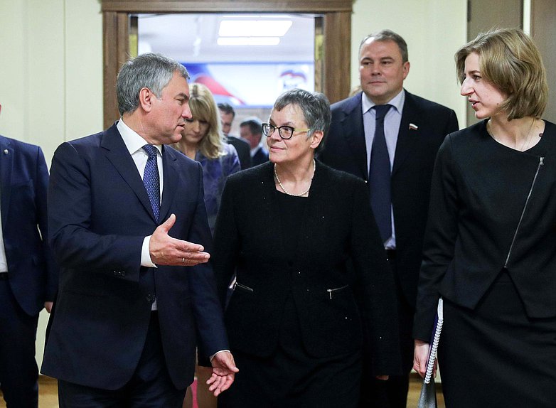 Chairman of the State Duma Viacheslav Volodin and PACE President Liliane Maury Pasquier