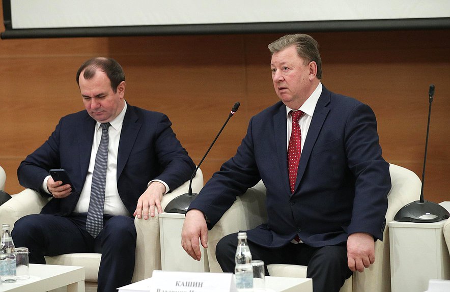 Заместитель Министра сельского хозяйства РФ Иван Лебедев и Председатель Комитета по аграрным вопросам Владимир Кашин
