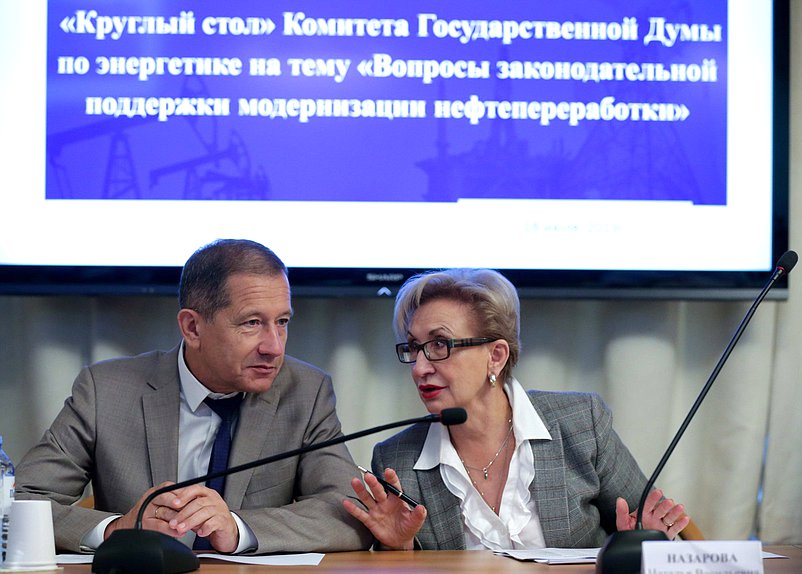Члены Комитета по энергетике Александр Каминский и Наталья Назарова