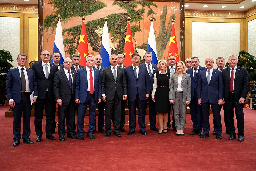 Chairman of the State Duma Vyacheslav Volodin met with President of the People's Republic of China Xi Jinping